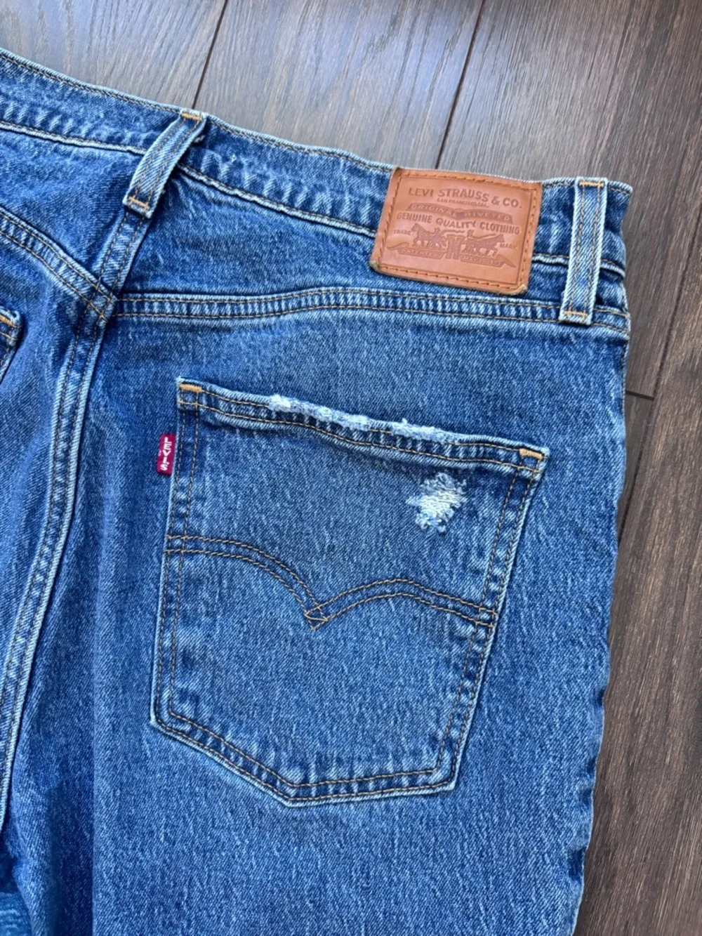 LEVI’S 70s High Waited Flare Jeans Denim Size 31 - Picture 14 of 16